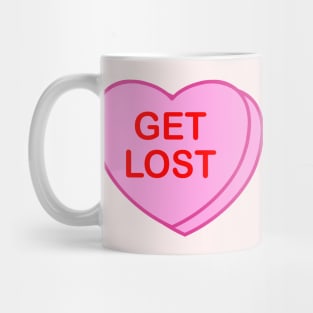 Conversation Heart: Get Lost Mug